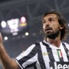 Juventus' Pirlo reacts during their Italian Serie A match against Juventus in Turin